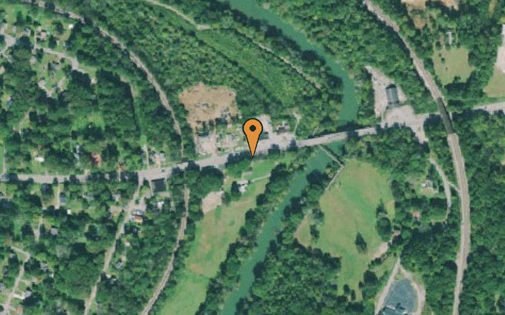 Aerial view of Jack's Bait & Tackle Shop