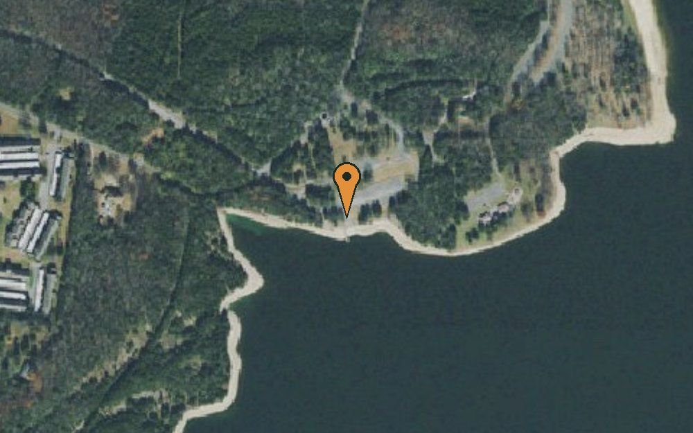 Aerial view of Anderson Boat Ramp