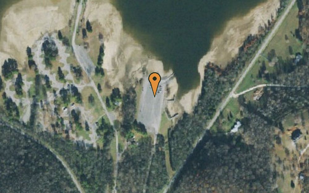 Aerial view of Barton Springs Boat Ramp