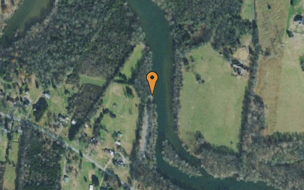 Aerial view of Bartons Creek