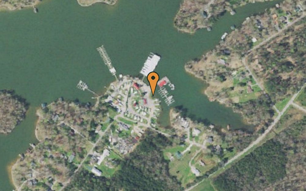 Aerial view of Bayside Marina