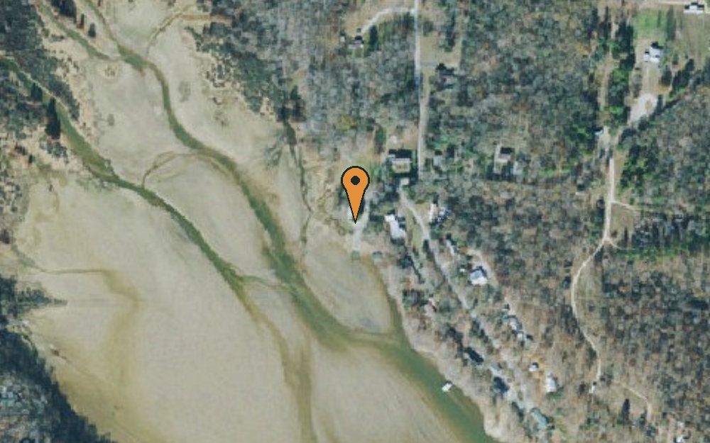 Aerial view of Beaver Dam State Ramp