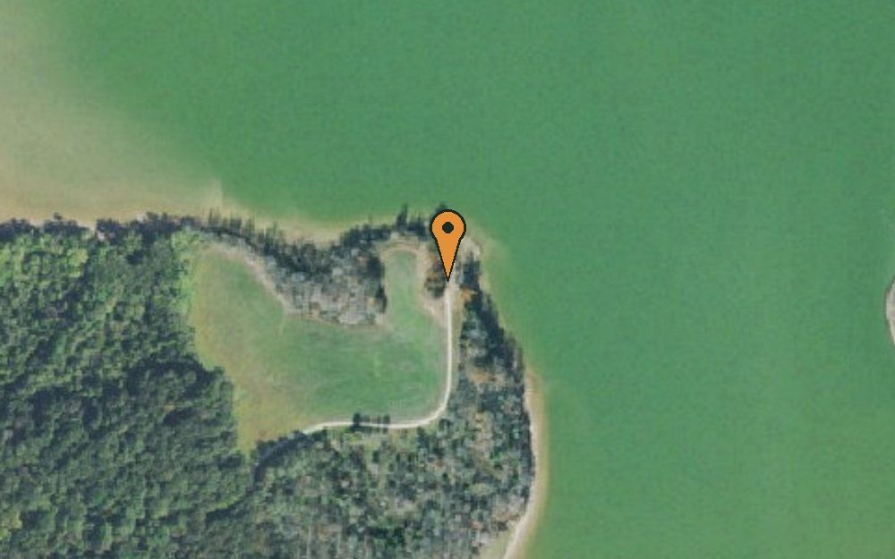 Aerial view of Bennett’s Creek Boat Ramp
