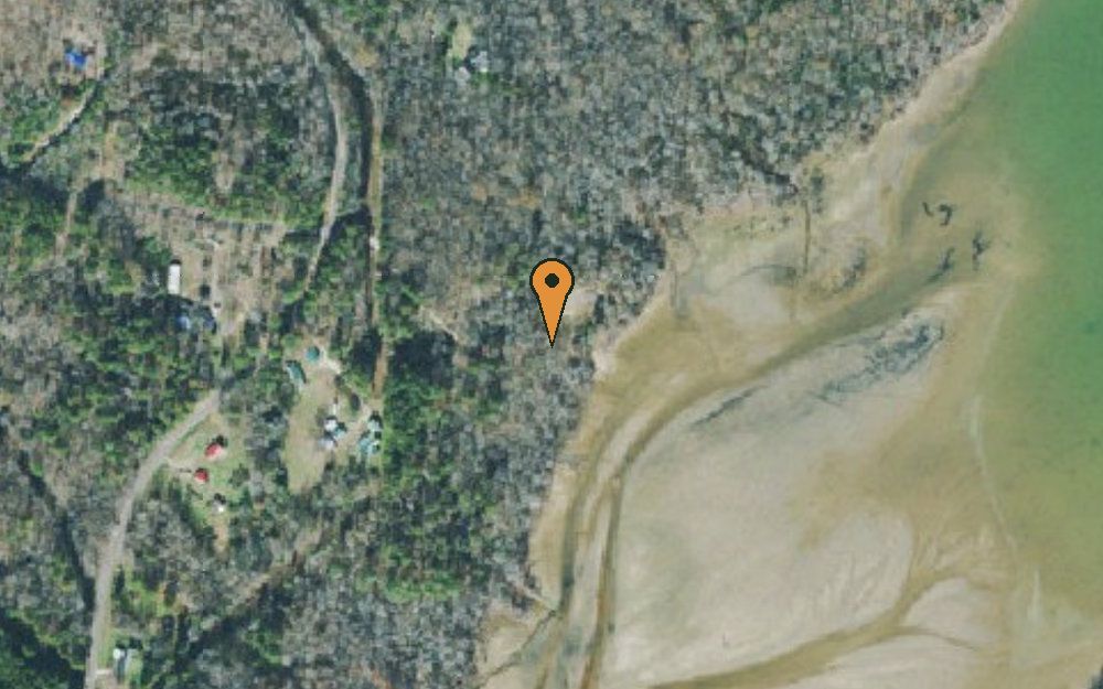 Aerial view of Big Oak Access Area