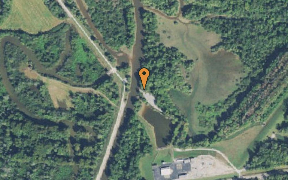 Aerial view of Big Sandy Access Area
