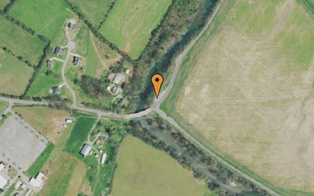 Aerial view of Bill Bennett (Coulters) Bridge