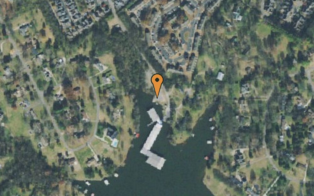 Aerial view of Bluegrass Marina