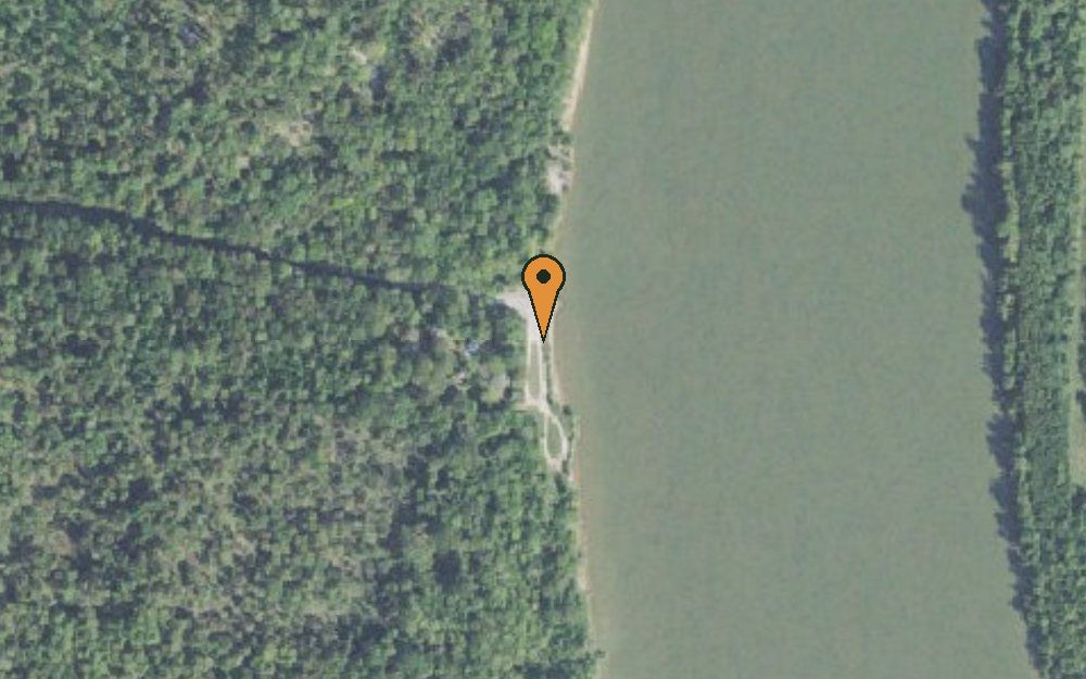 Aerial view of Brodies Landing
