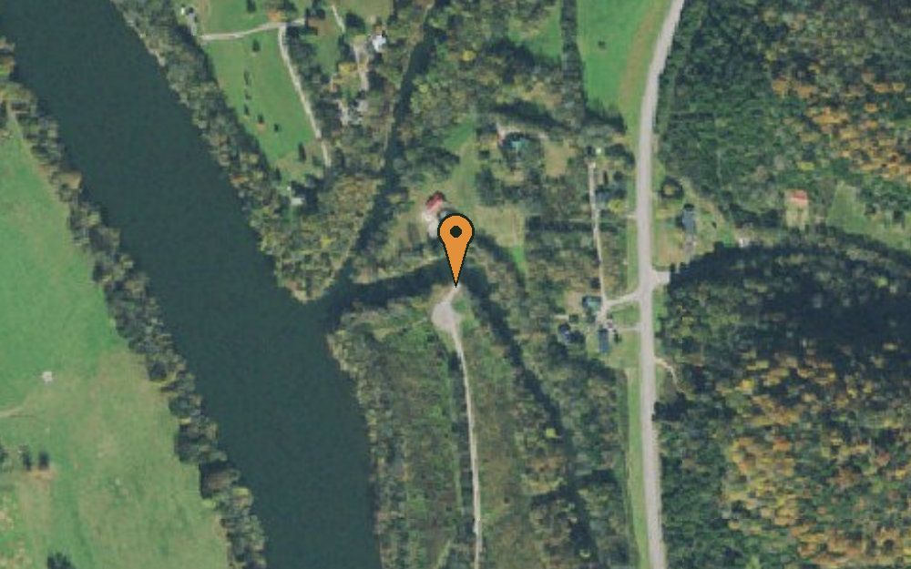 Aerial view of Butler's Landing Launch Ramp