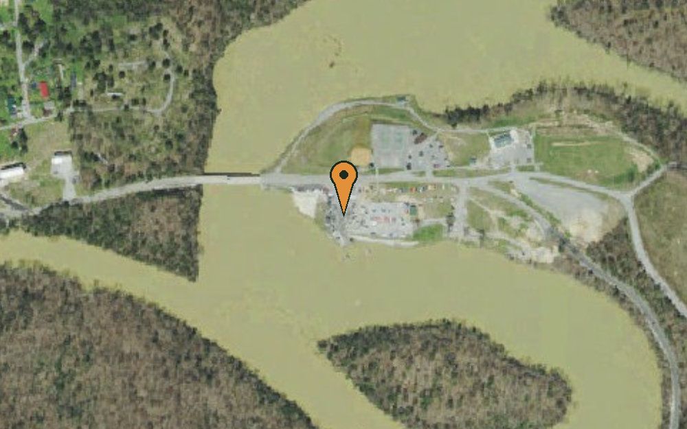 Aerial view of Campbell County Park