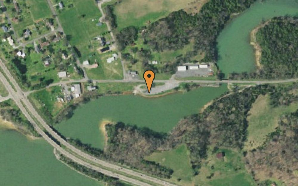 Aerial view of Caney Creek