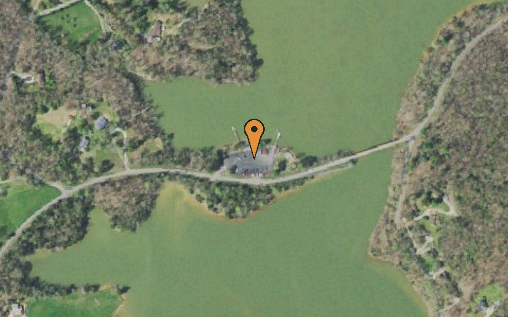 Aerial view of Caney Creek