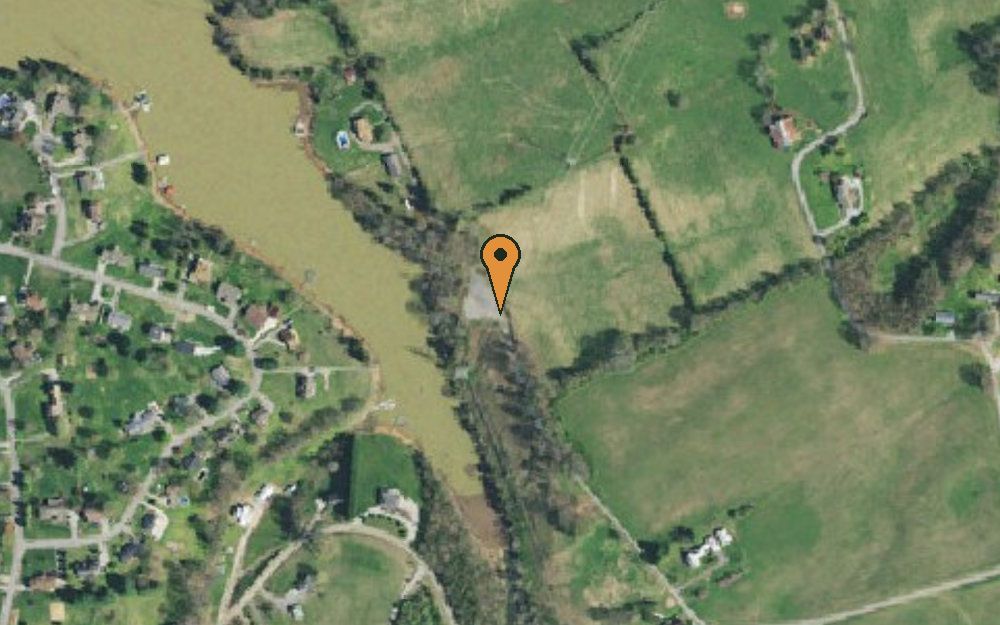 Aerial view of Cedar Creek Access