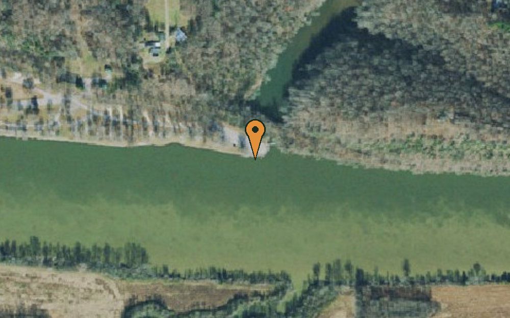 Aerial view of Cheatham Dam Campground
