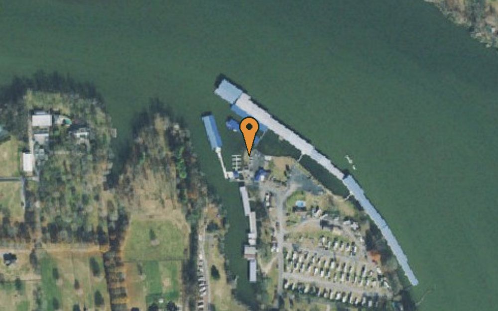 Aerial view of Cherokee Boat Dock