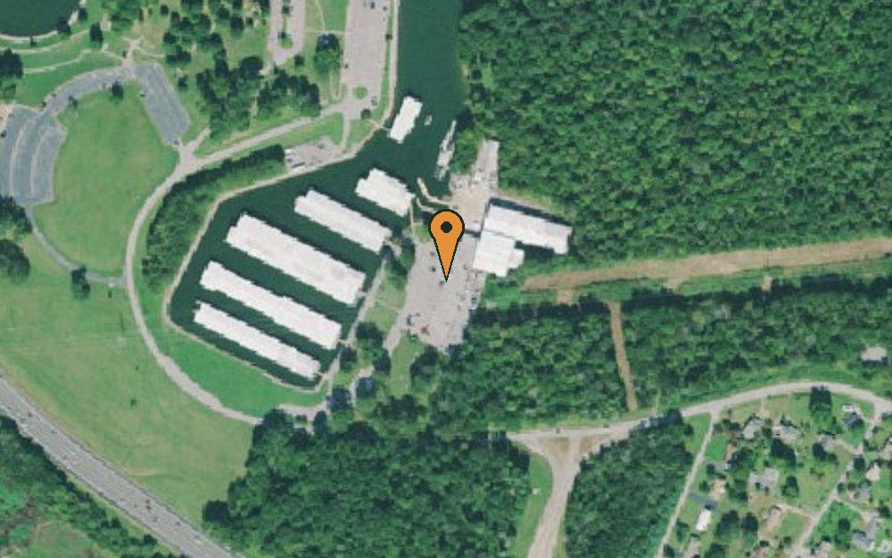 Aerial view of Chickamauga Marina