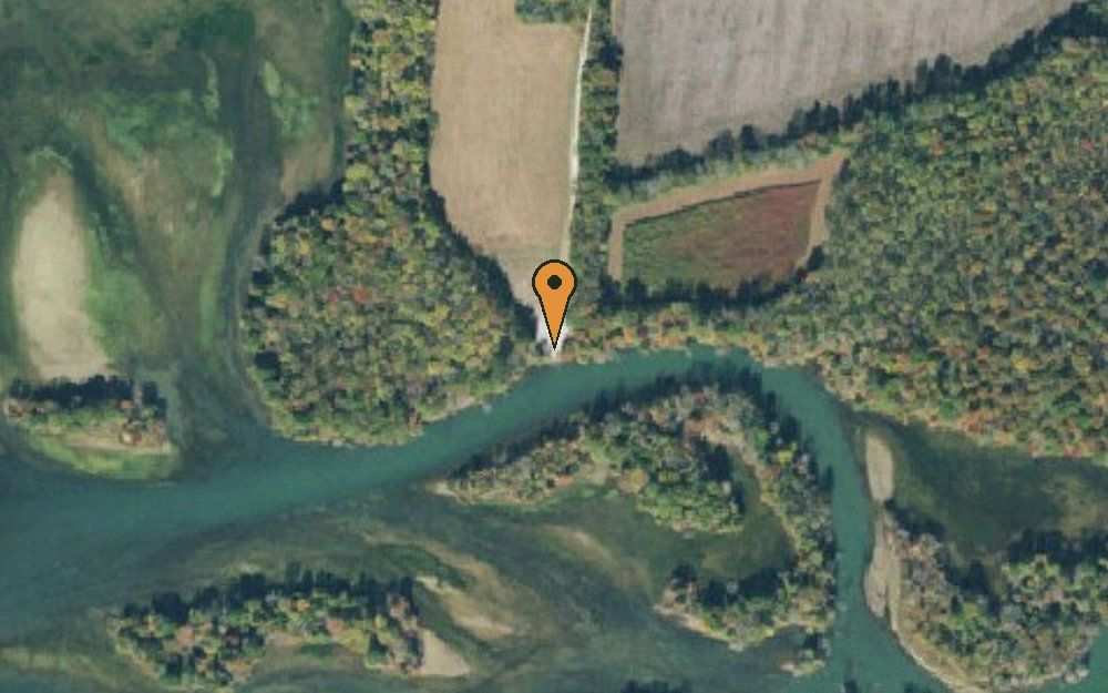 Aerial view of Clark Hill Boat Ramp