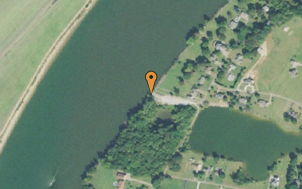 Aerial view of Cravens Landing