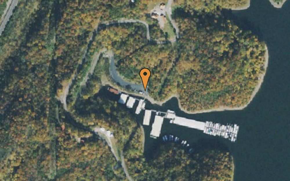 Aerial view of Dale Hollow Marina