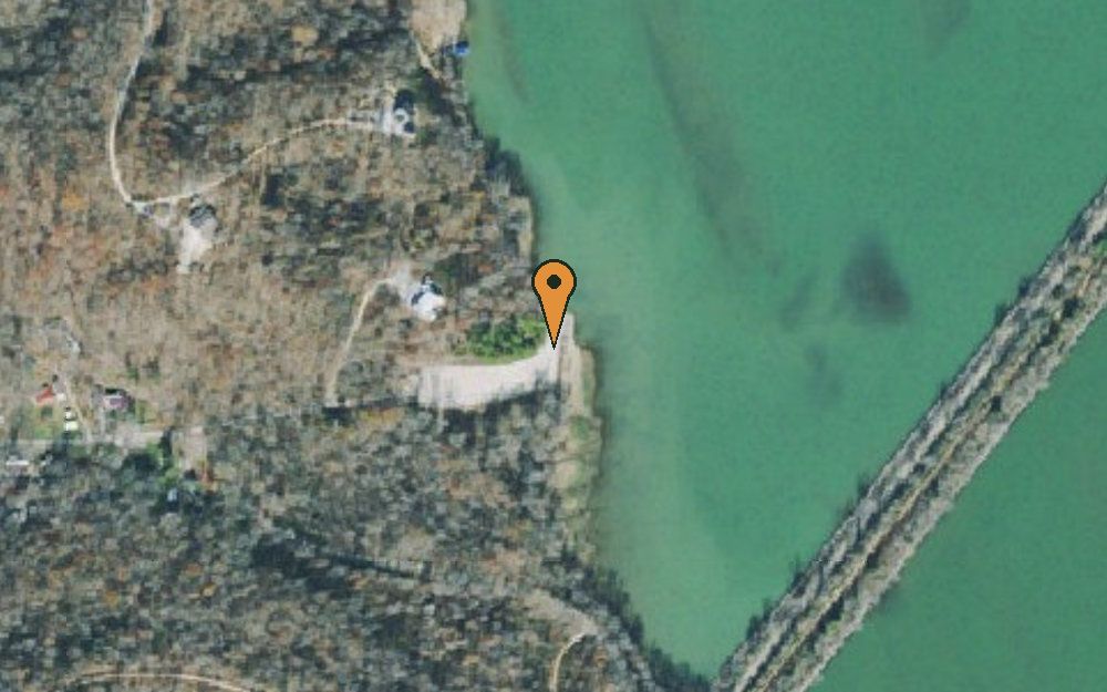 Aerial view of Danville Access Area