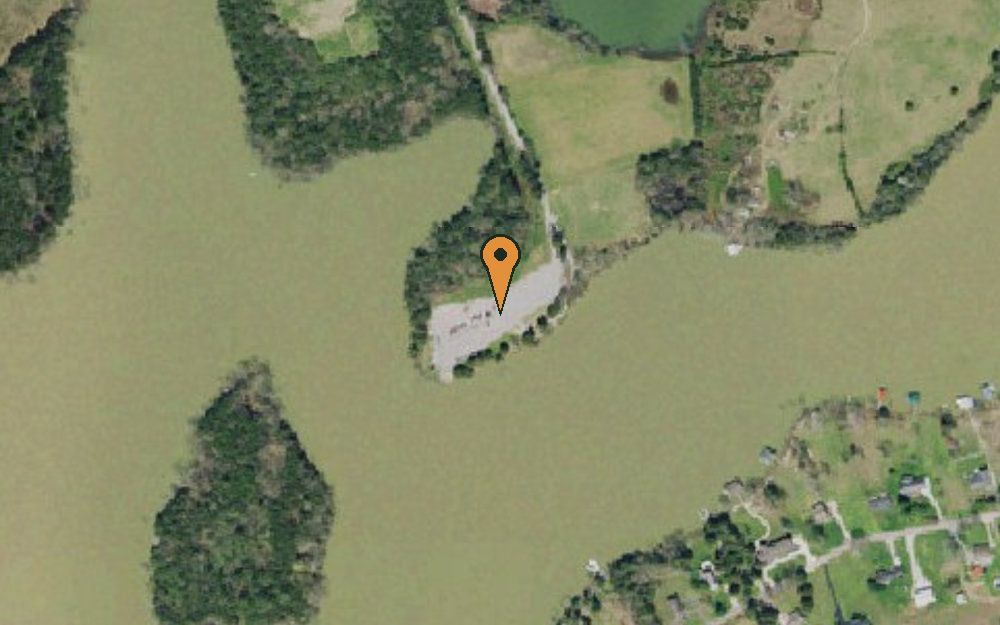 Aerial view of Davis Creek Access Area