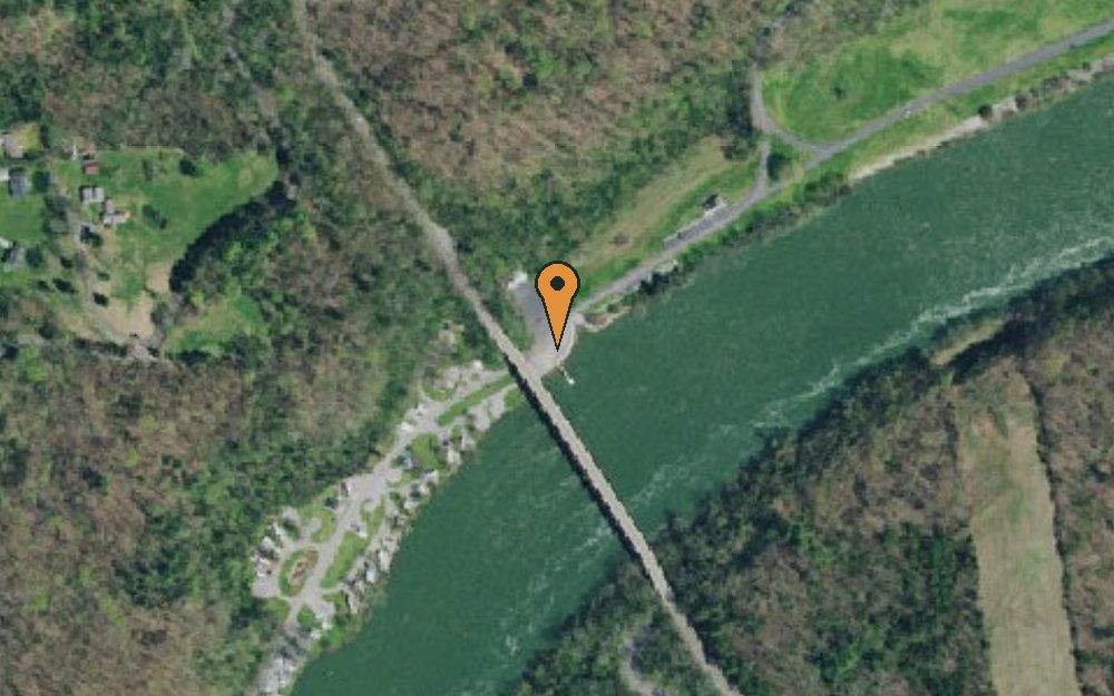 Aerial view of Douglas Tailwater Access