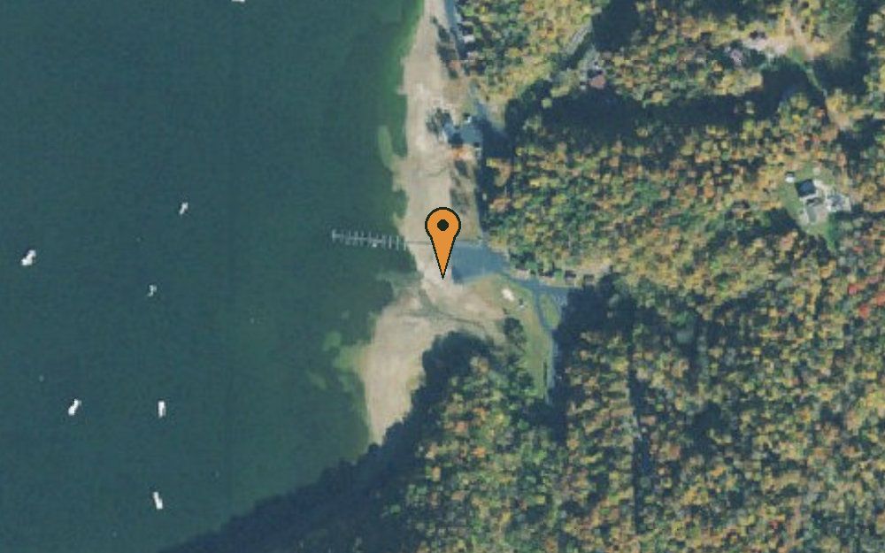 Aerial view of Eagle Cove Marina