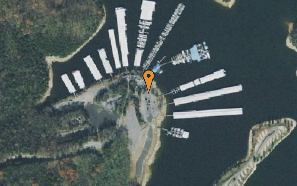 Aerial view of Elm Hill Marina