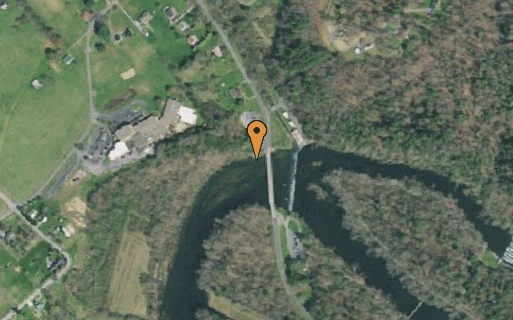 Aerial view of Emmett Bridge Access