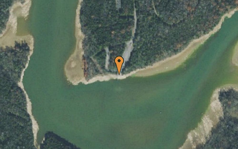 Aerial view of Fall Creek