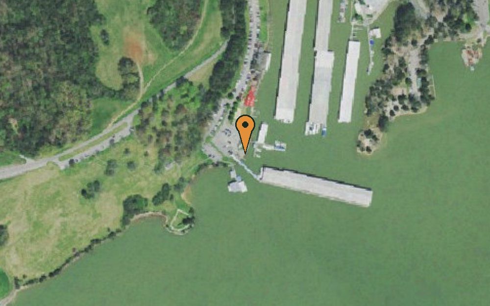 Aerial view of Fort Loudon Marina