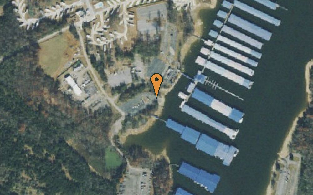 Aerial view of Four Corners Boat & Marina