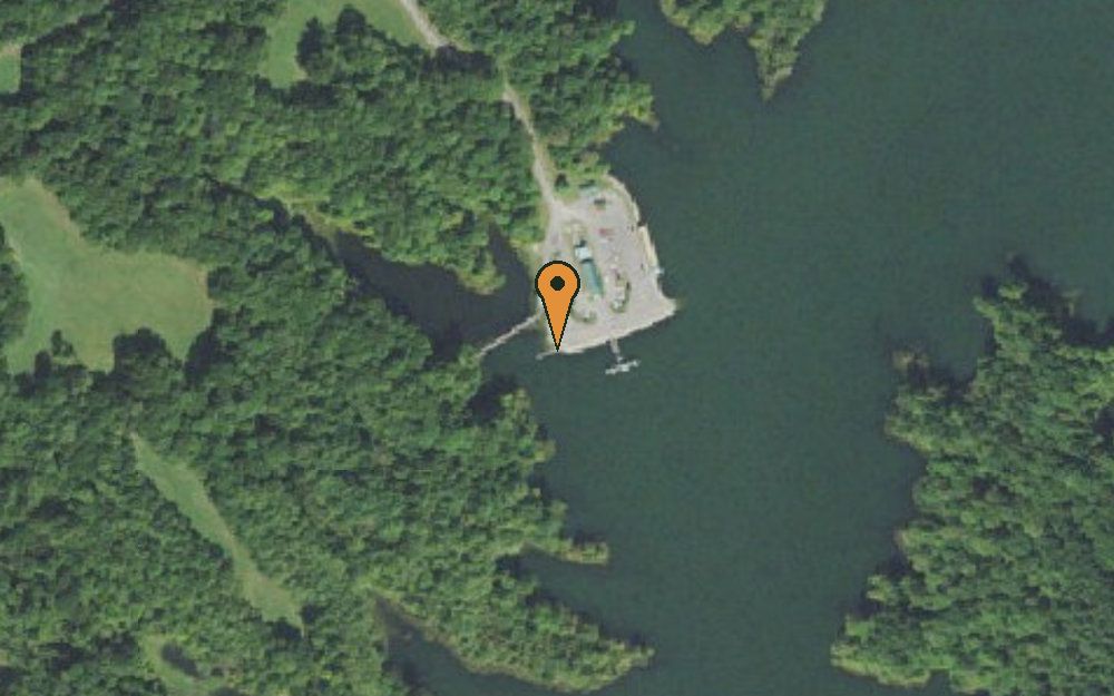 Aerial view of Glen Springs TWRA Ramp