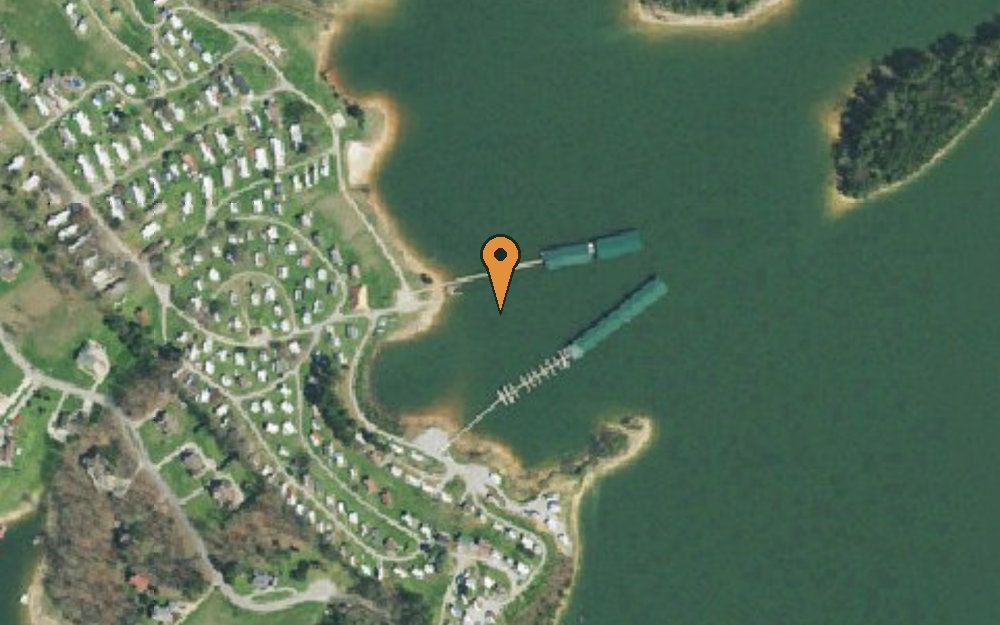 Aerial view of Greenlee Campground