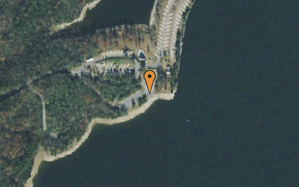 Aerial view of Hamilton Creek Marina