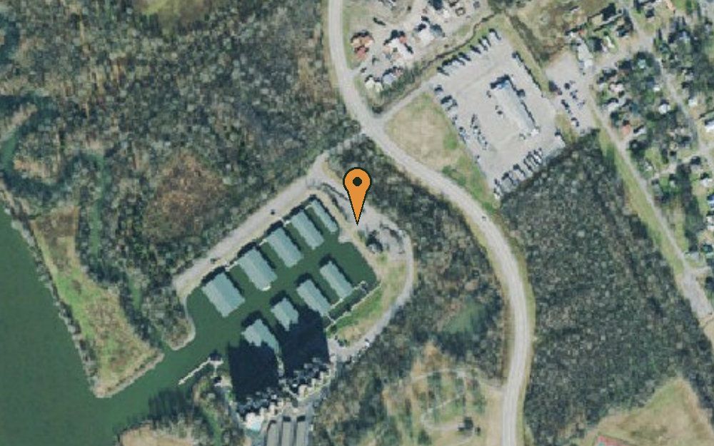 Aerial view of Harpeth Shoals Marina