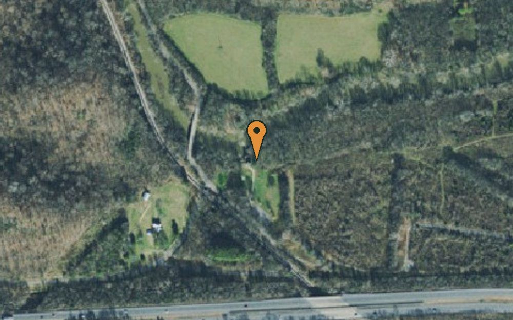 Aerial view of Harpeth State Park, Newsom's Mill