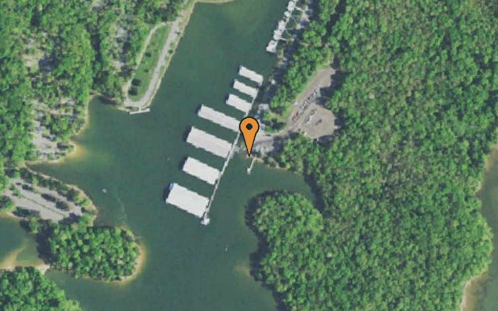 Aerial view of Harrison Bay State Park