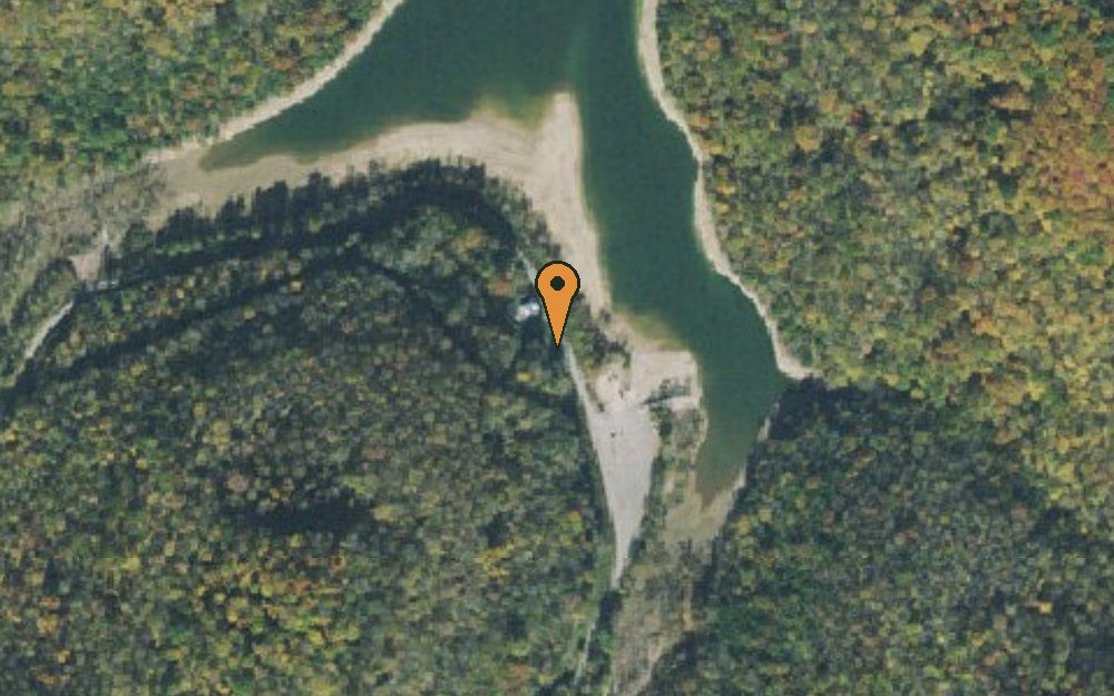 Aerial view of Hidden Harbor Marina