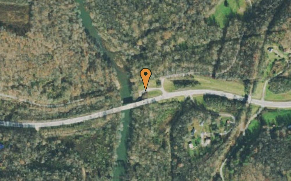 Aerial view of Highway 27 New River Bridge