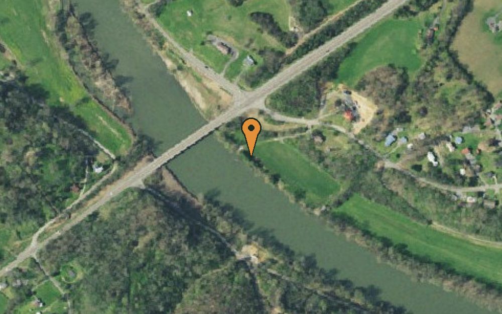 Aerial view of Highway 321 Bridge