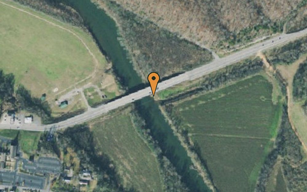 Aerial view of Highway 48 Bridge