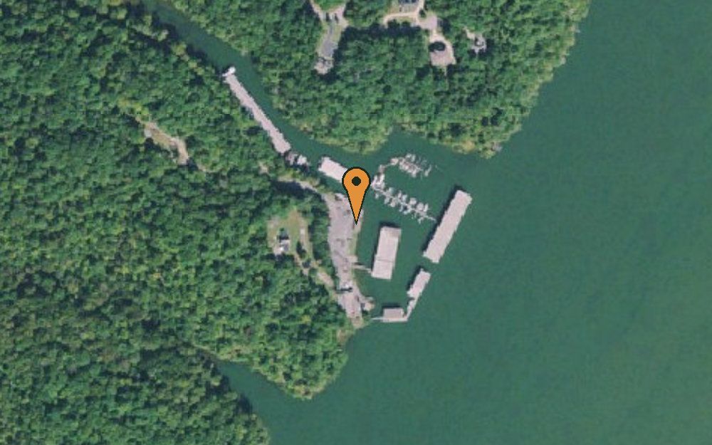 Aerial view of Hixson Marina