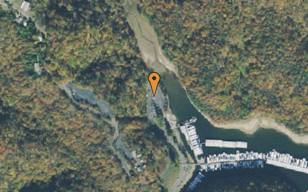 Aerial view of Holly Creek Marina