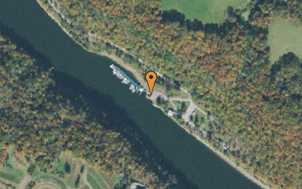 Aerial view of Horseshoe Bend Marina