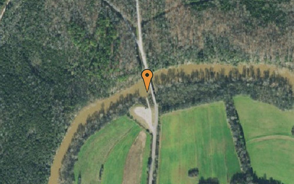 Aerial view of Howard Bridge Road Access
