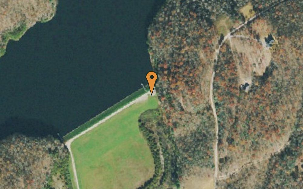 Aerial view of Huntsville Reservoir