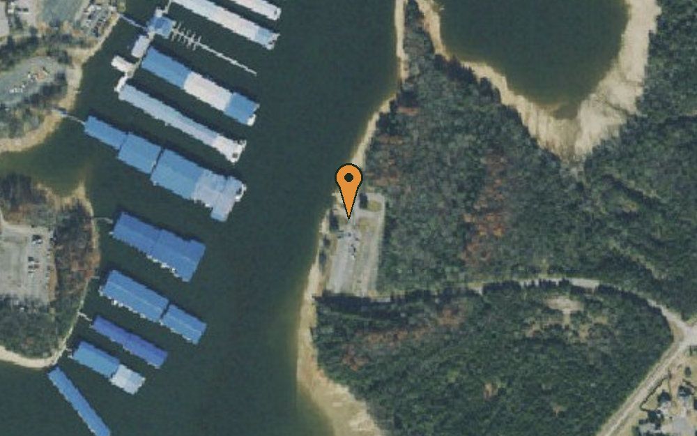 Aerial view of Hurricane Creek