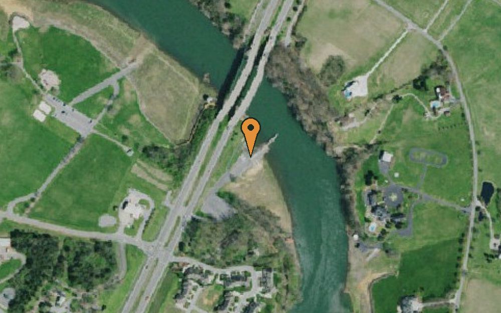 Aerial view of Hwy 11E (New Devault Bridge)