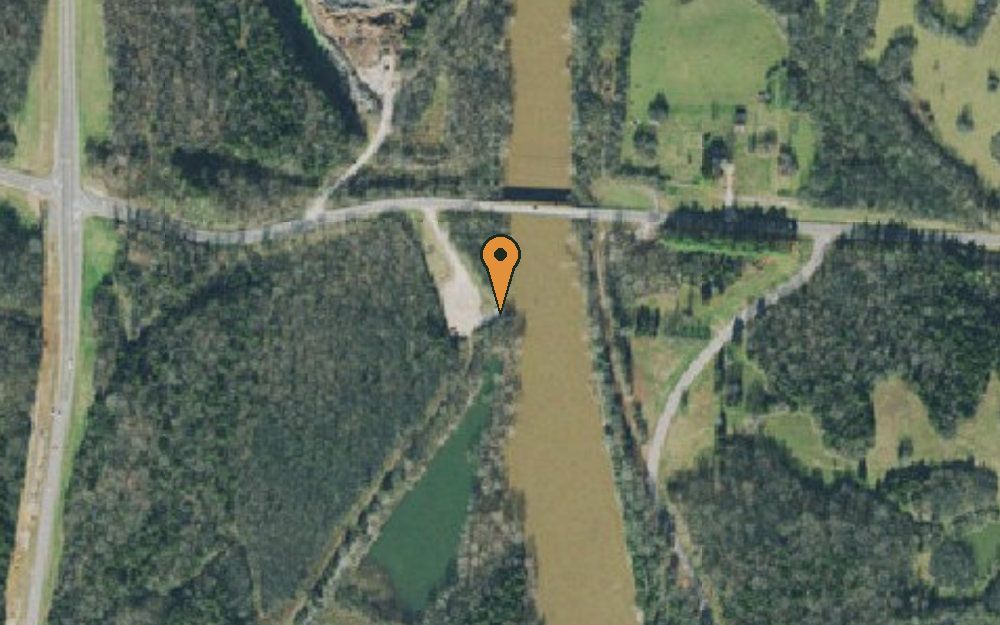 Aerial view of Iron Bridge Access